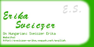 erika sveiczer business card